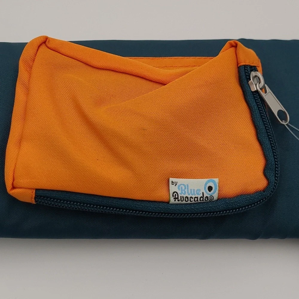 Blue Avocado nu Tube Cooler Insulated 6 Can Sling Bag Teal Orange 3.7L‎ NWT